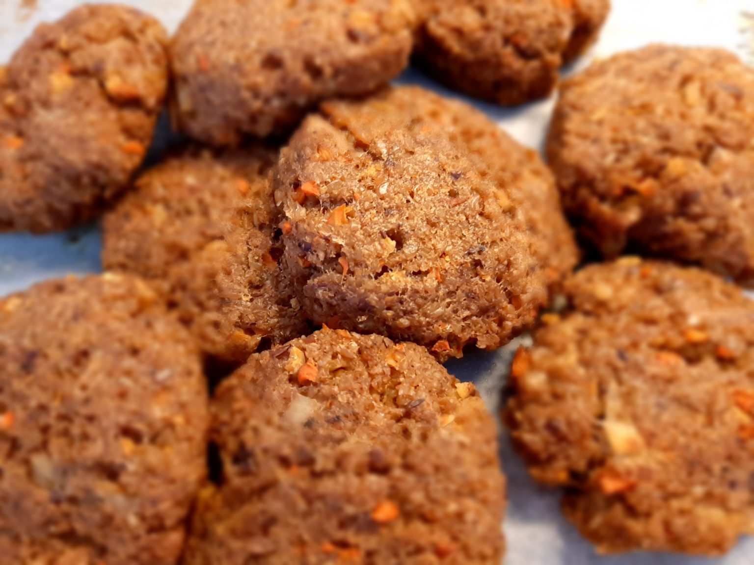 Grünkern-Laibchen und gebratene Paprika | Veganwerden